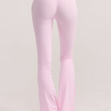 Strawberry Layered Subtle Scrunch Flared Legging