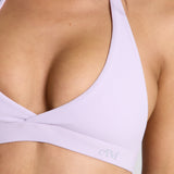 Lilac Micro Halter Crop