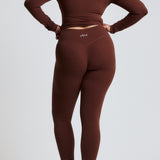 Brown Subtle Scrunch Legging