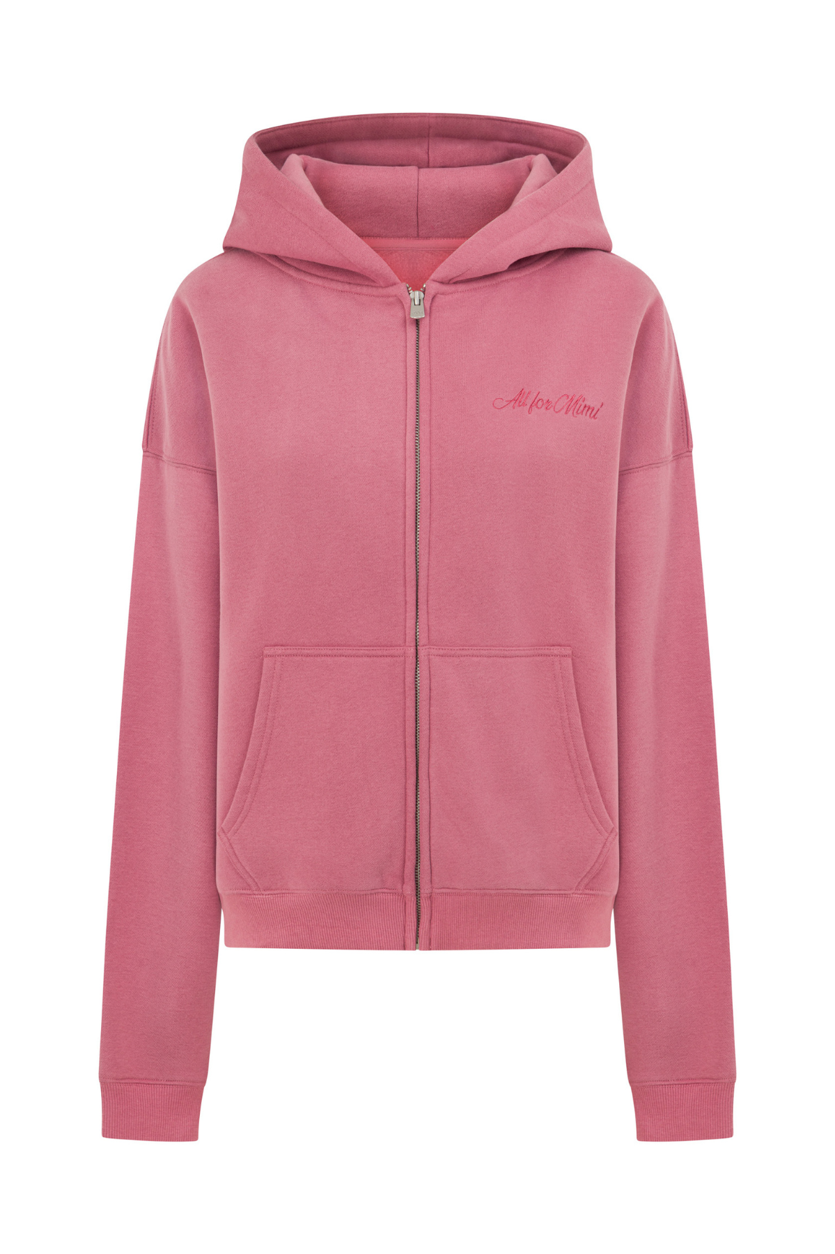 mimi　ピンク Dusty Pink Zip Hoodie – All For Mimi