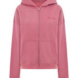 Dusty Pink Zip Hoodie