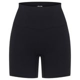 Black Subtle Scrunch Bike Short 6"