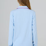Bluebell Ribbed Long Sleeve PJ Top