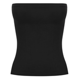Black Strapless Tank Top