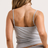 Grey Ribbed PJ Cami