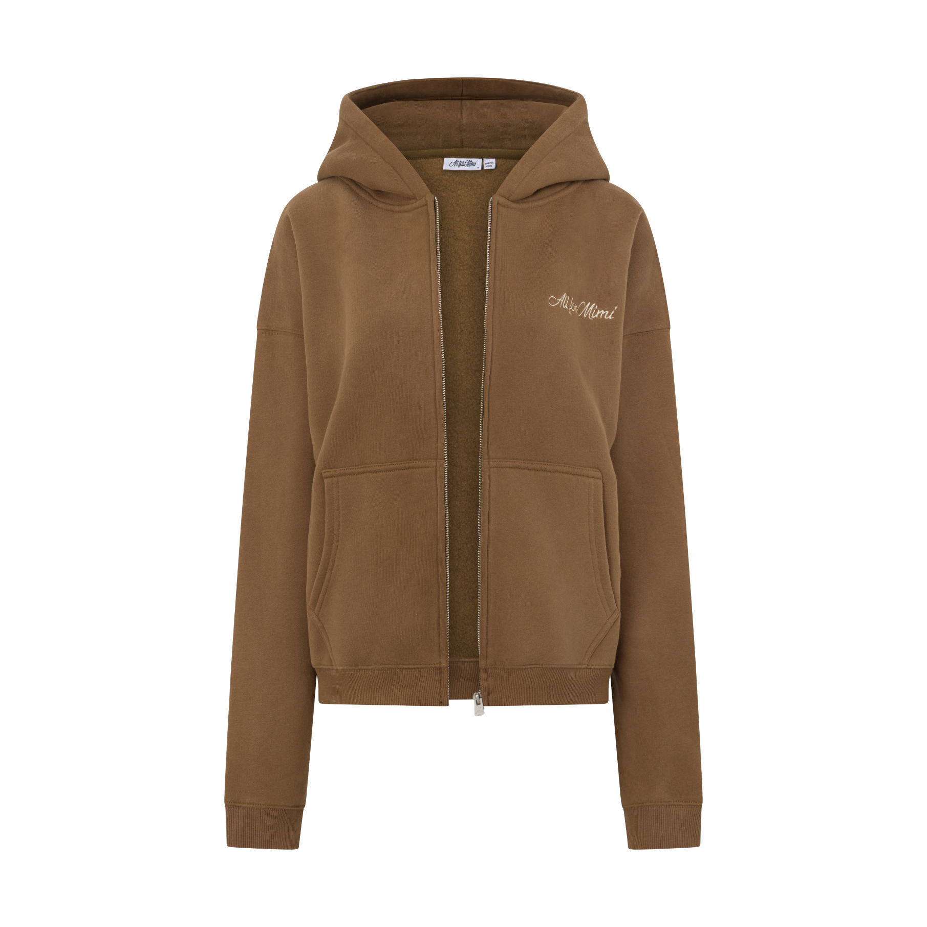 Mocha Zip Hoodie – All For Mimi Mocha Zip Hoodie – All For Mimi