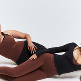 Brown Subtle Scrunch Legging