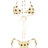 Sol Lemon Polka Bikini Bottom
