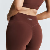 Brown Subtle Scrunch Bike Short 6"
