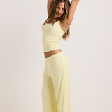 Yellow Ribbed PJ Pant