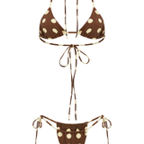 Sol Cacao Polka Bikini Top