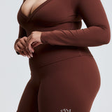 Brown Subtle Scrunch Bike Short 6"