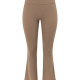 Latte Layered Subtle Scrunch Flared Legging