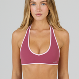 Plum/Pink Thin Halter Crop