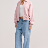 Blush Pink Faux Suede Harper Jacket