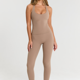 Latte Built-in-Bra Tank