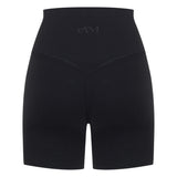 Black Subtle Scrunch Bike Short 6"