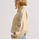 Sand Faux Suede Harper Jacket