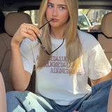 Aligned & Lucky White Tee