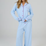 Bluebell Ribbed Long Sleeve PJ Top