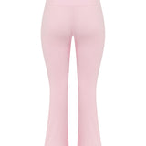Strawberry Layered Subtle Scrunch Flared Legging