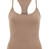 Latte Thin Strap Racerback Tank