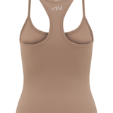 Latte Thin Strap Racerback Tank
