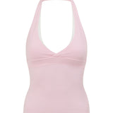 Strawberry Layered Halter Top