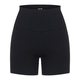 Black Subtle Scrunch Bike Short 4"