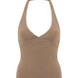 Latte Layered Halter Top