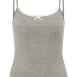 Grey Ribbed PJ Cami