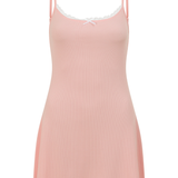 Pink Ribbed PJ Nightie