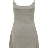 Grey Ribbed PJ Nightie