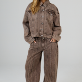 Brown Denim Jacket