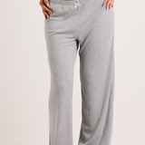 Grey Ribbed PJ Pant