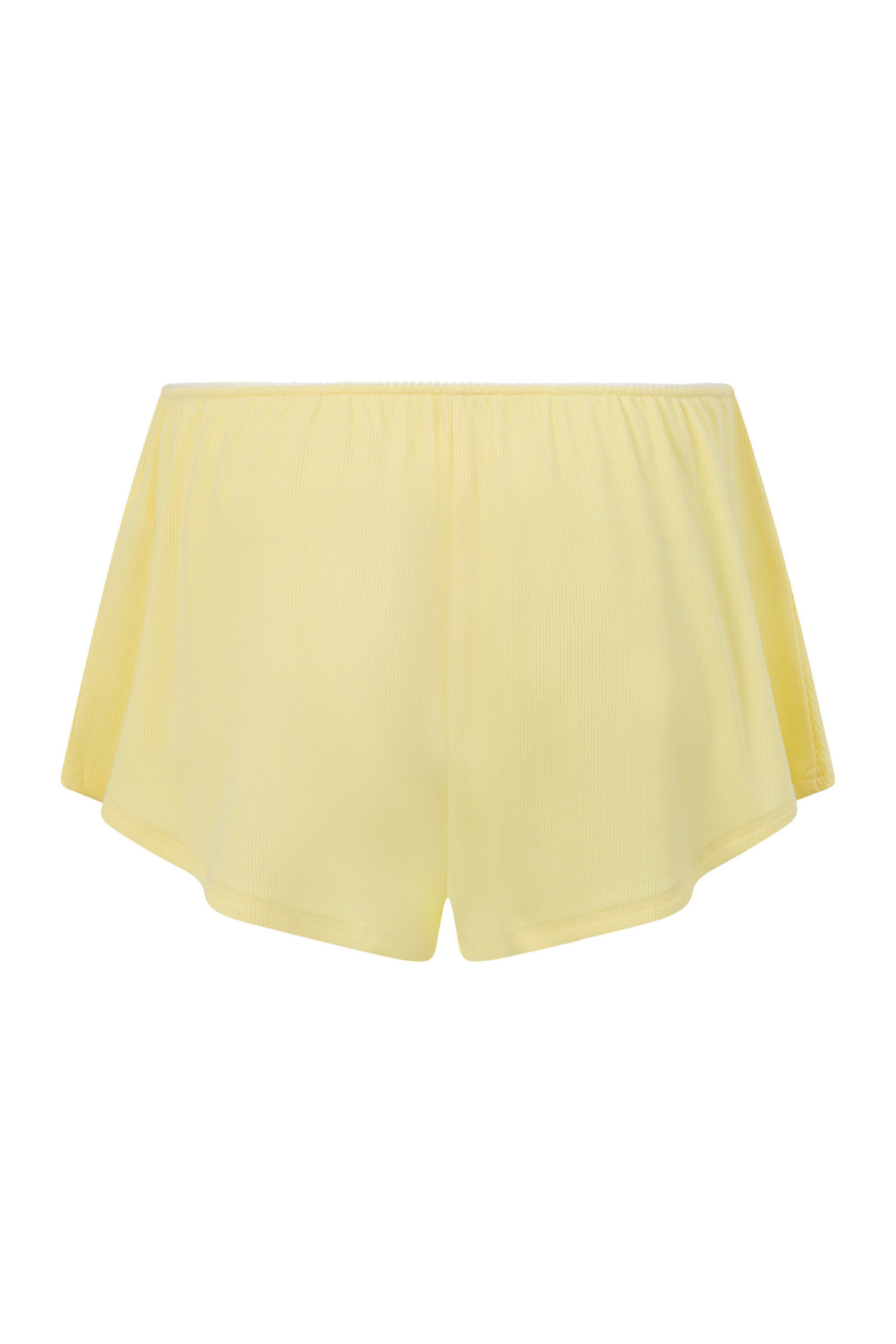 Yellow Ribbed PJ Short – All For Mimi