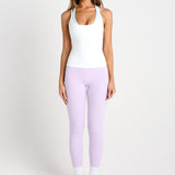 White Thin Strap Racerback Tank