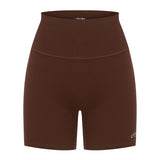 Brown Subtle Scrunch Bike Short 6"