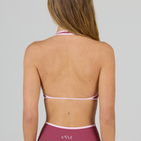 Plum/Pink Thin Halter Crop