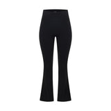Black Subtle Scrunch Flared Legging