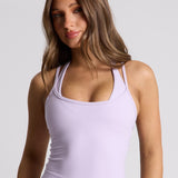 Lilac Micro Halter Crop