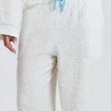 Blue Floral Long PJ Pants