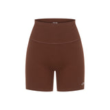 Brown Subtle Scrunch Bike Short 6"