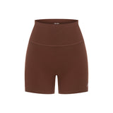 Brown Subtle Scrunch Bike Short 4"