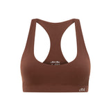 Brown Scoop Racerback Crop