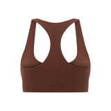 Brown Scoop Racerback Crop