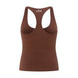 Brown Built-in-Bra Tank